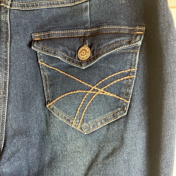 Copper flash petite mid-rise boot cut jeans Size 8P - Picture 7 of 9